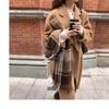2025 Korean Style Wool Mid-Length Over-the-Knee Coat