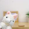 Shinada Honey Bunny Plush Toy (S) with Ball Chain, White