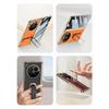 Magnetic Hinge Plating Leather Case For OPPO Find N6 Fold Stand Wristband Screen Glass Protective Cover For OPPO Find N6 Case