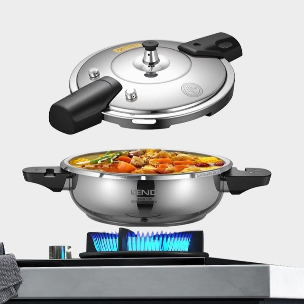 Stainless Steel High Pressure Cooker Explosion-Proof Gas Cooker Pot  Kitchen Cooking Tool