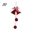 Flocked Christmas Bell Ornaments Nordic Velvet Ornament, Hanging Bells for Lanyard Pendants Tree Door Window Decor, Festive Holiday Home Decoration