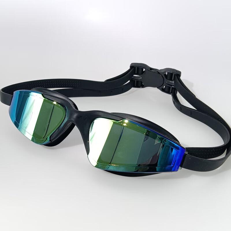 Yimai Adult Large Frame Anti-fog Electroplated Swimming Goggles