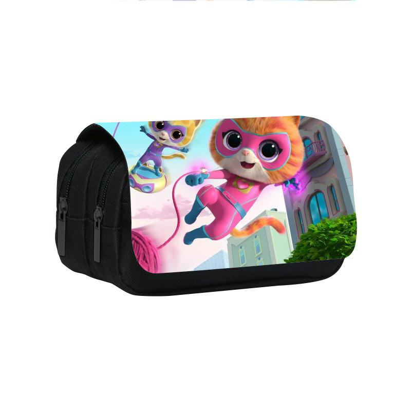 Astuccio per Bambini Superkitties a Doppio Scomparto per Studenti delle Elementari