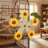 Bite-Resistant Wooden Parrots Ferris Wheel With Bearings Bird Swing Toy  Bird Cage Accessories