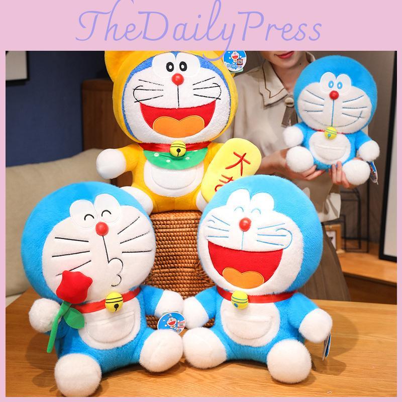 Doraemon Cat Machine Plush Toy Anime Peripheral Characters Doll Holiday Gift