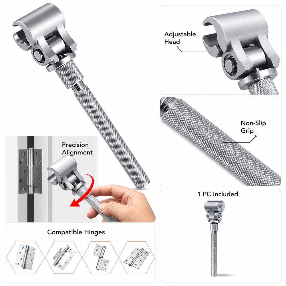 Metal Hinge Adjustment Tool Adjustable Head Hinge Alignment Tool Furniture Repair