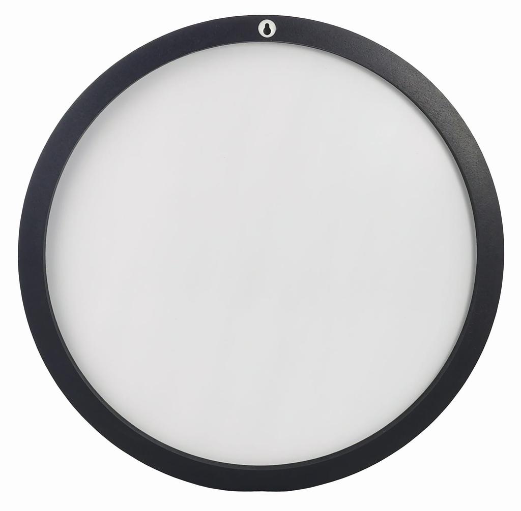 Lustro Okrągłe Drewniane Loftowe 60 Cm Czarne Bd Art