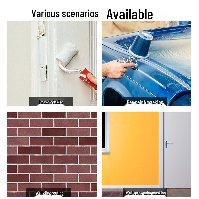 Crepe Paper Tape for Art Students - Ideal for Oil Painting & Sketch Boards, Easy to Tear, Residue-Free