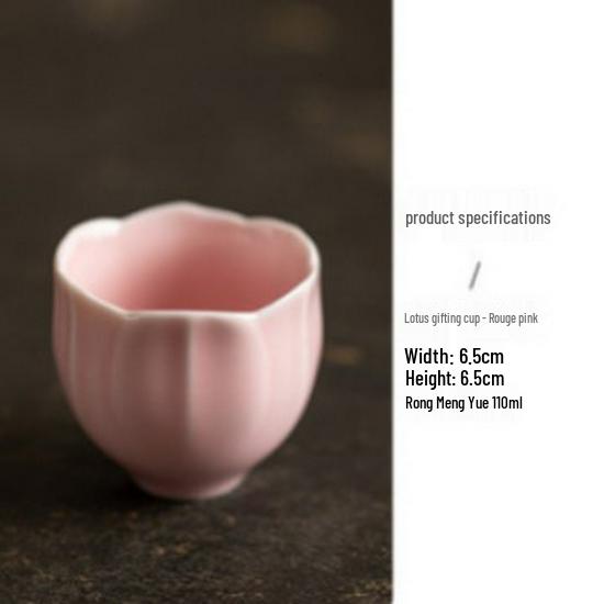 Ceramic Retro Master Cup: Personal Tea Brewing and Tasting Cup, Festive Wedding Red Design