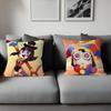 The A-amazing Digital Circus 45*45cm Cushion Cover Pillow Cover Decor Pillowcase Home Pillowcase For Couch Pillow