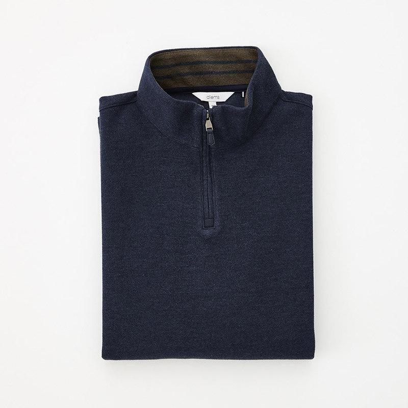 STCO Diems Sakariba Half-Zip T-Shirt Navy_Dtsua51Csn