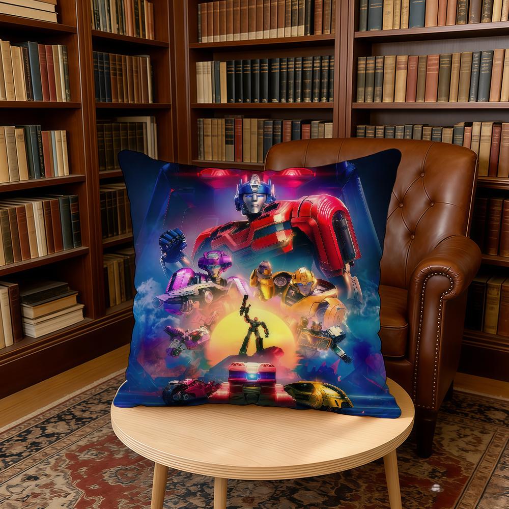 T-Transformers-ES Cartoon O-One-ES cushion cover Home Office Birthday Anniversary Gifts Soft Skin Friendly Cushion Cover