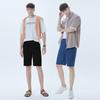 Baiyu Men Blended Denim Half Pants 2 Set Ld5m