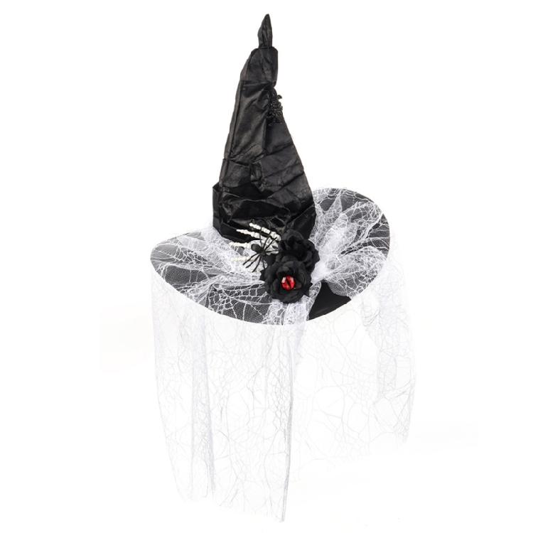 Delicate Styles Witch Headpiece With Breathable Fabric Halloween Role Play Hats For Costumes And Roleplaying