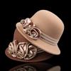 Elegant Adjustable Pure Color Flower Decorated Hat Versatile Simple Design for Parties And Dances Size Can Be Adjusted
