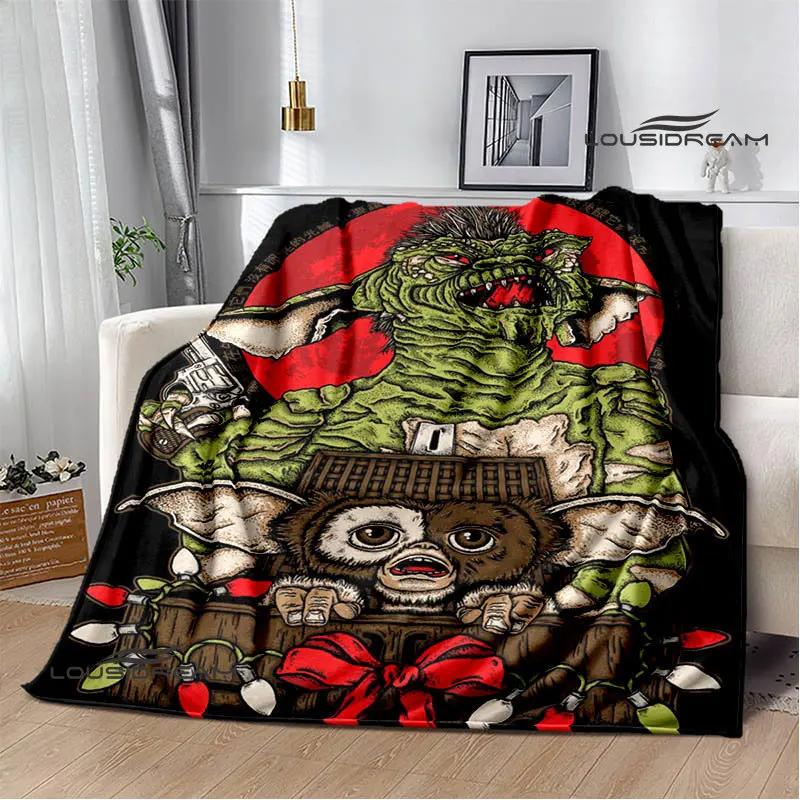 Gremlins cartoon printing blanket children's warm blanket flannel soft and comfortable blanket home travel blanket birthday gift