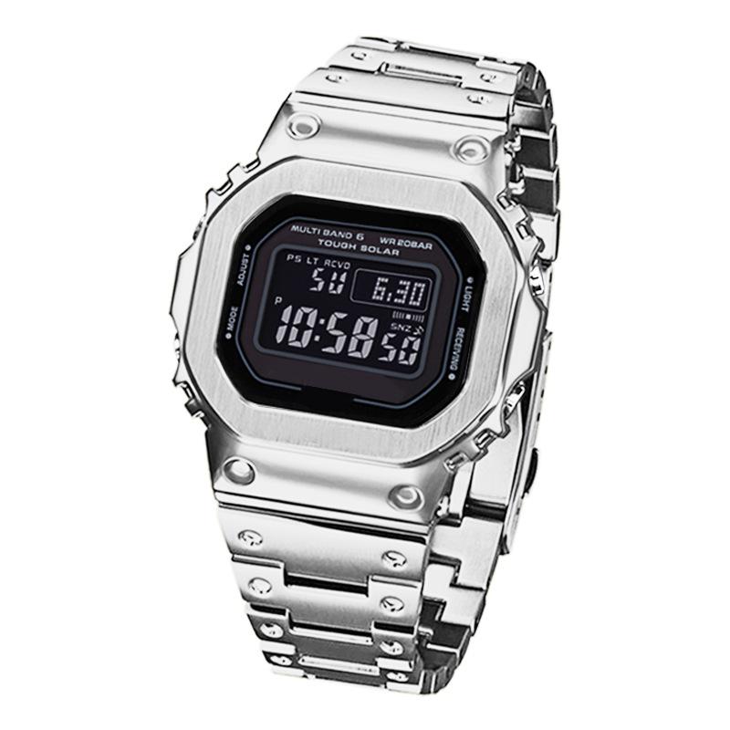 Stainless Steel Replacement Case & Band for Casio G-Shock DW-5600/GW-M5610 Men's Watch