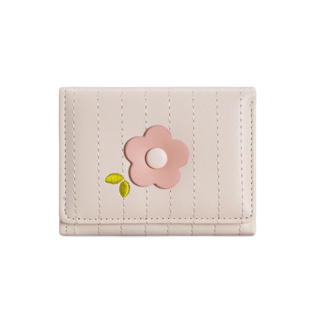 Flower Bag~ Simple Multi-Color Three-Fold Change Bag For Women'S High-End Sense Of Simple Flower Wallet