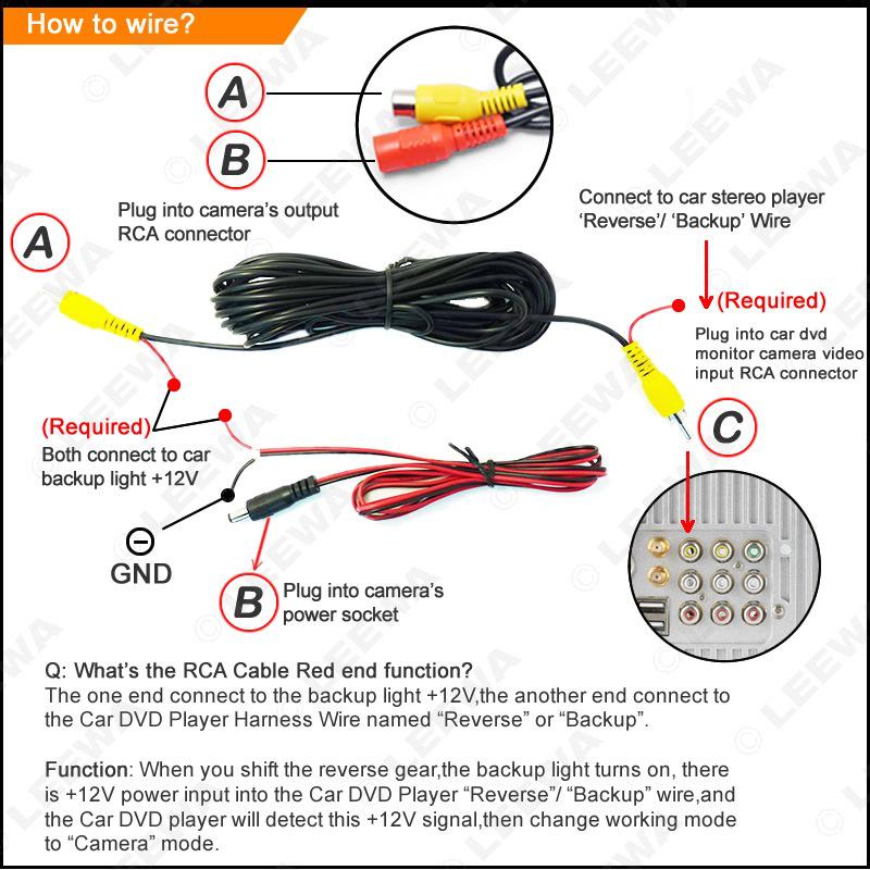 Nissan Qashqai HD Night Vision Reversing Camera - Waterproof Rearview