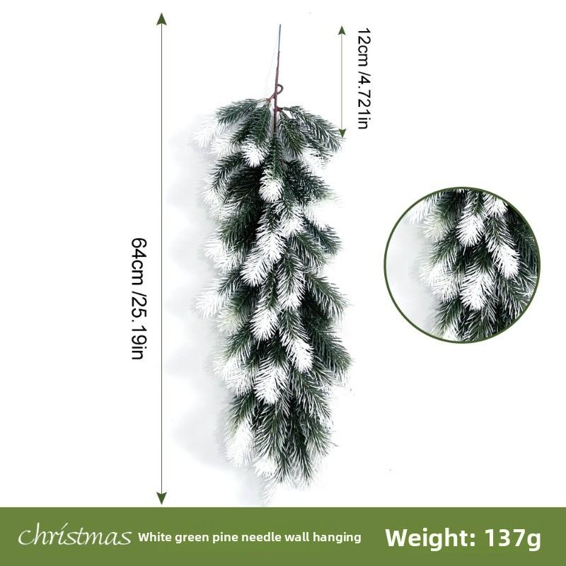 Artificial Green Plants, Artificial Pine Needles, Bunches, Christmas Single Pine and Cypress Indoor Flower Arrangement Decorations