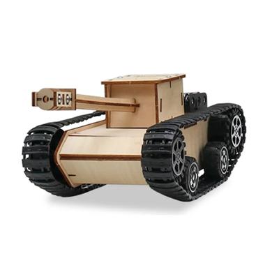 Vzdělávací hračka Model tanku Technologie Experimentální Věda Dřevěná pára Skládání puzzle Výukové pomůcky G20