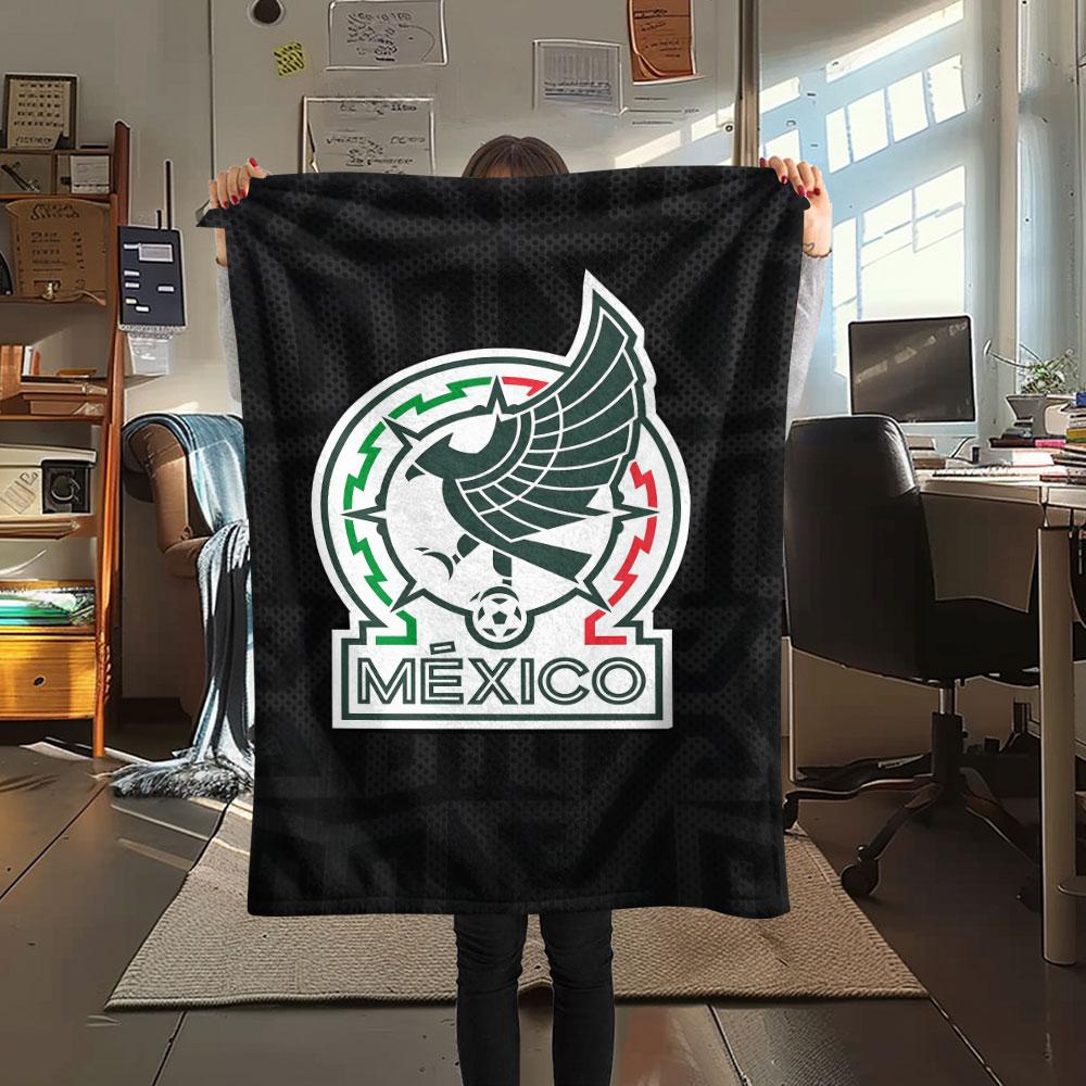 Mexico Printed Flannel Blanket, soft throw for bedroom sofa, washable, fan merchandise, great gift.