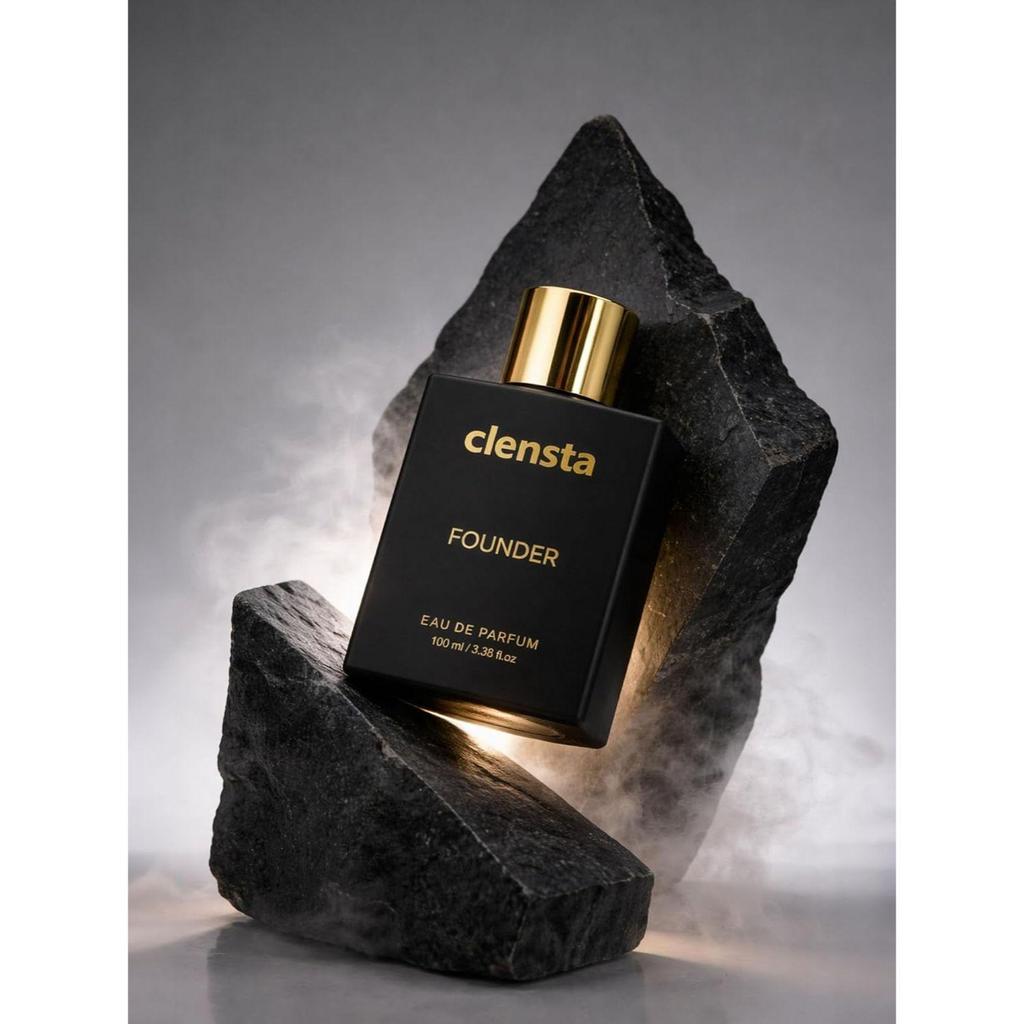 Clensta Luxury Founder Eau De Parfum 100ml EDP Perfume for Man Long Lasting with Tonka Bean, Oakmoss, Amberwood & Vetiver