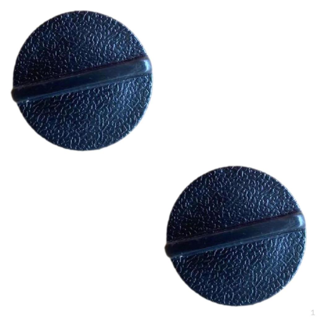 2 Pieces Umbrella Base Covers Water Filling Port Sturdy Replace Black Inlet Lids