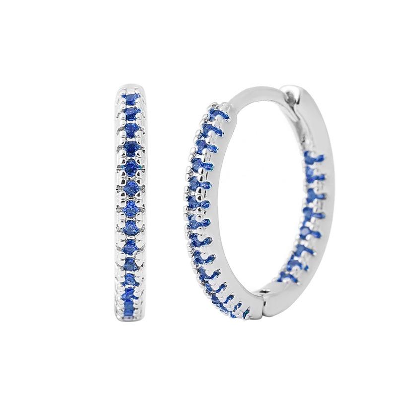 

Women s Fashionable Gold Earrings With Random Colored Zircon Styles, High-End Luxury Fashion series.