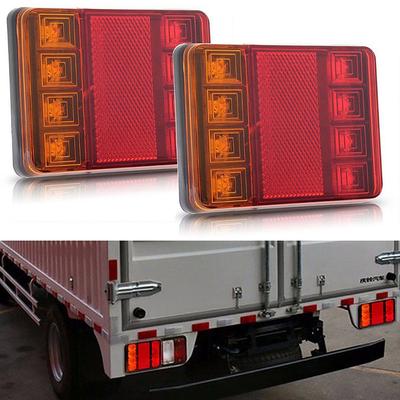 Waterproof 8 Led Trailer Light Rear Tail Light 12V Dc Car Truck Boat Wagon