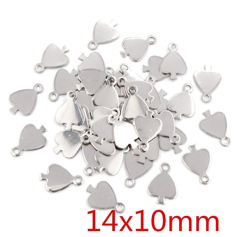 50pcs/lot No Fade Charms 316 Stainless Steel Hollow lovely heart Charms handmade Craft pendant Jewelry making,DIY for necklace