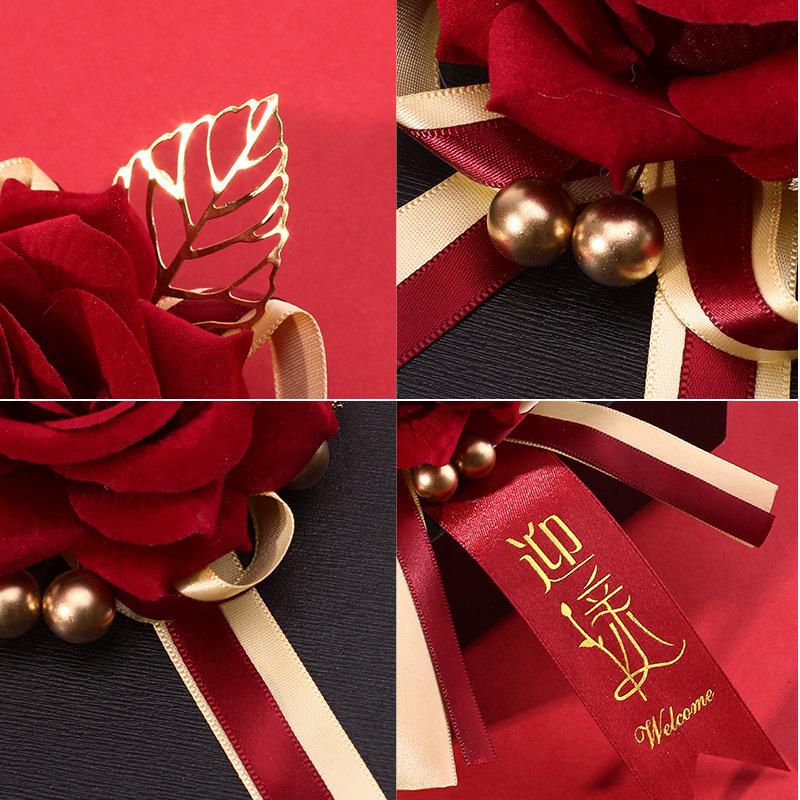 2025 Complete Wedding Corsage and Boutonniere Set for Bride, Groom, Groomsmen, Bridesmaids, and Family