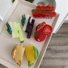 Korean Style Acetic Acid Hair Claw Waterproof Acrylic Hair Accessories Fruit Shark Clip  Spring