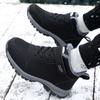 Autumn and Winter Velvet Medium Health Shoes Winter Round Head Cotton Waterproof Warm Mother Shoes
