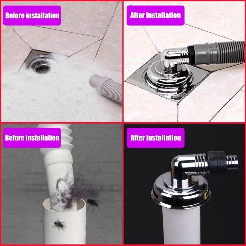 Washing Machine Floor Drain Joint Anti-overflow Cover Toilet Deodorization Drain Sealing Ring Connector Durable