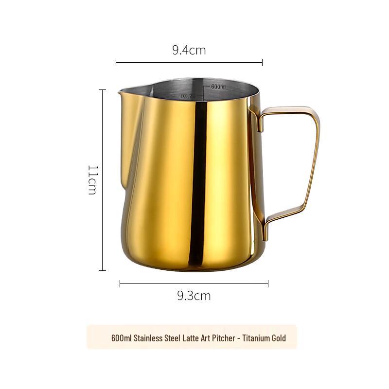 TLXT Titanium Latte Art Milk Frothing Pitcher
