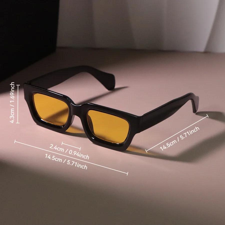 Square Vintage Sunglasses Women Men Rectangle Retro Sun Glasses Female Male Mirror Travel Punk Outdoor Shades
