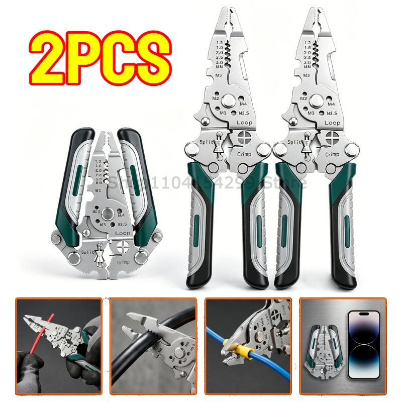 Foldable Pliers Needle Nose Professional Electrician Pliers Pliers Cutter Wires Wire Winding Pliers Ergonomic Grip