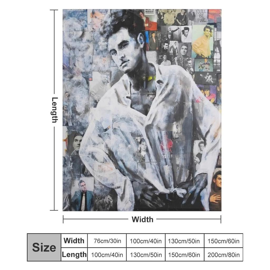 Morrissey Throw Blanket Anti Shedding Soft Fuzzy Blanket for Home