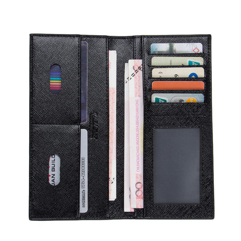 Long Men's Wallet Thin Soft Leather Casual Business Wallet Multi-Card Men
