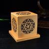 Incense Bracket Bamboo Incense Burner Hollow Out with Cover Aromatherapy Box Anti-Scald Mosquito Incense Rack Study