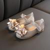 Girls Shoes Fashion Sequin Kids Princess Shoe Bow Shallow Single Shoe Soft Sole Children Flats Toddler Party Wedding Shoes