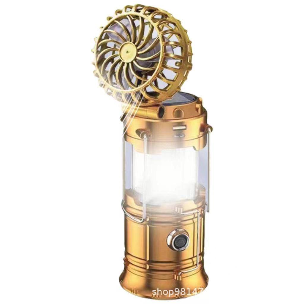 

Многофункциональный солнечный кемпинговый уличный павербанк лампа-лошадка золотой