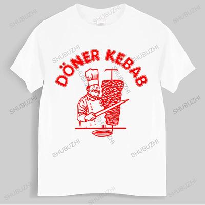 Pamuklu tişört erkek yazlık tişörtler T-Shirt Döner Kebap Grafik Komik Tişört Kebap Komik Üst Tişörtler Erkek Tişört