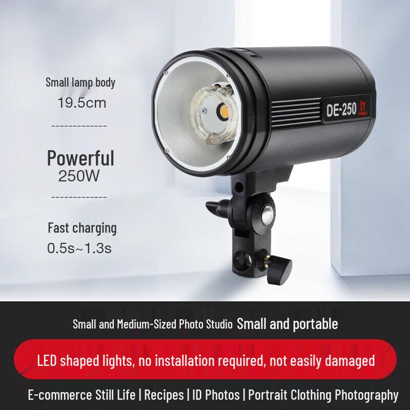 JINBEI DE-250w LED Studio Photography Light Kit
