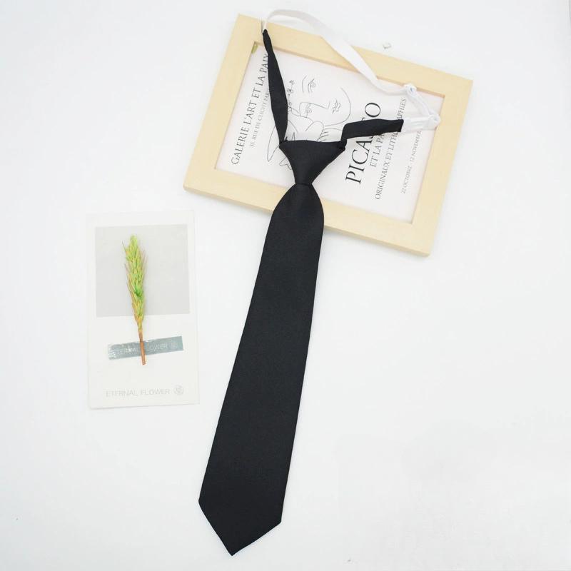 

Маленький ленивый галстук черный бордовый сплошной темно-синий корейский женский милый базовый стиль школьная форма классические галстуки чёрный