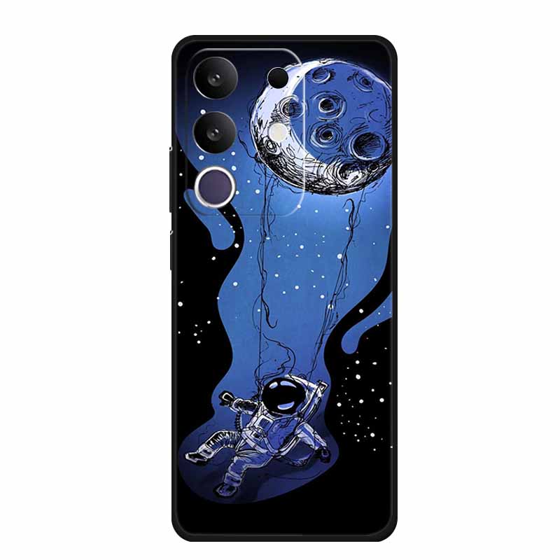 Phone Case For Vivo T4x 5G Y300T 2025 Case 6.72" Black Silicone TPU Soft Back Cover For Vivo Y29 4G Cases Y 29 Coque Funda Para