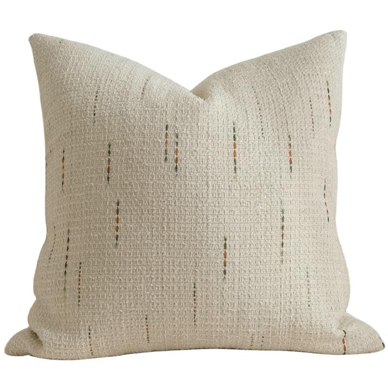 Neutral Tone Woven Decorative Pillow Cover Striped Accent Cushion Case for Couch Bed, Modern Farmhouse Home Decor Pillowcase