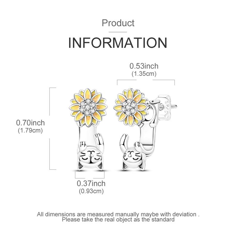 Pendientes originales de plata de ley 925 de cobre con forma de margarita y tulipán para mujer 2025 Pendientes de botón Pendientes de flor Aniversario Circonita Regalo