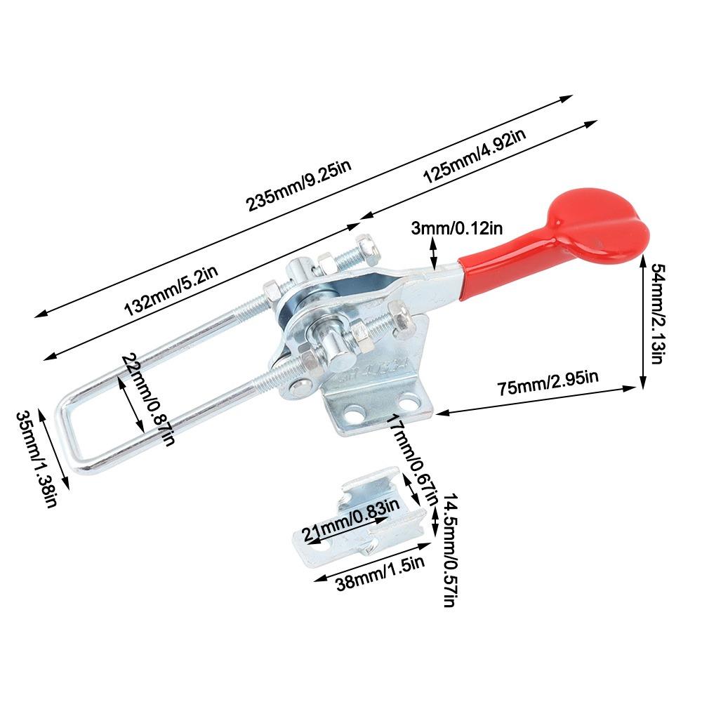 Galvanized iron Toggle Clamp Durable Quick Release Toggle Clamp Toggle Latch Clamp  Woodworking